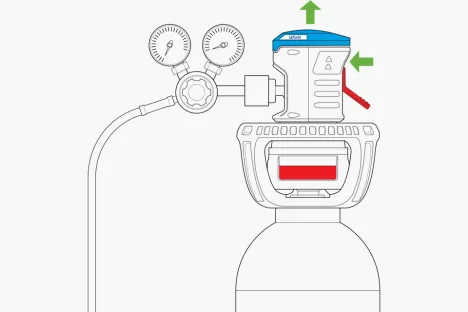 Qlixbi Gasflasche wechseln