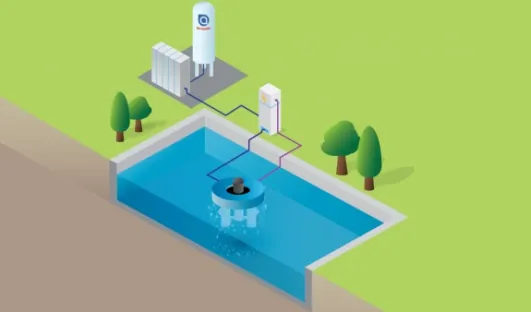 Oxy Injector-Turboxal Schwimmendes System zum Sauerstoffeintrag