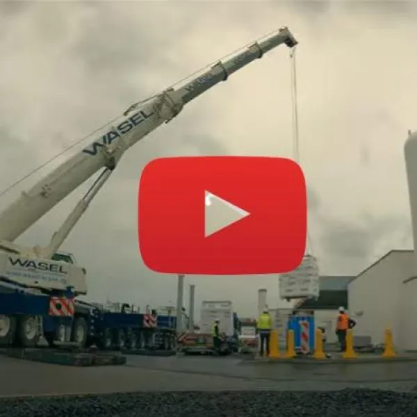 Installation der modularen Wasserstoff-Betankungsstation